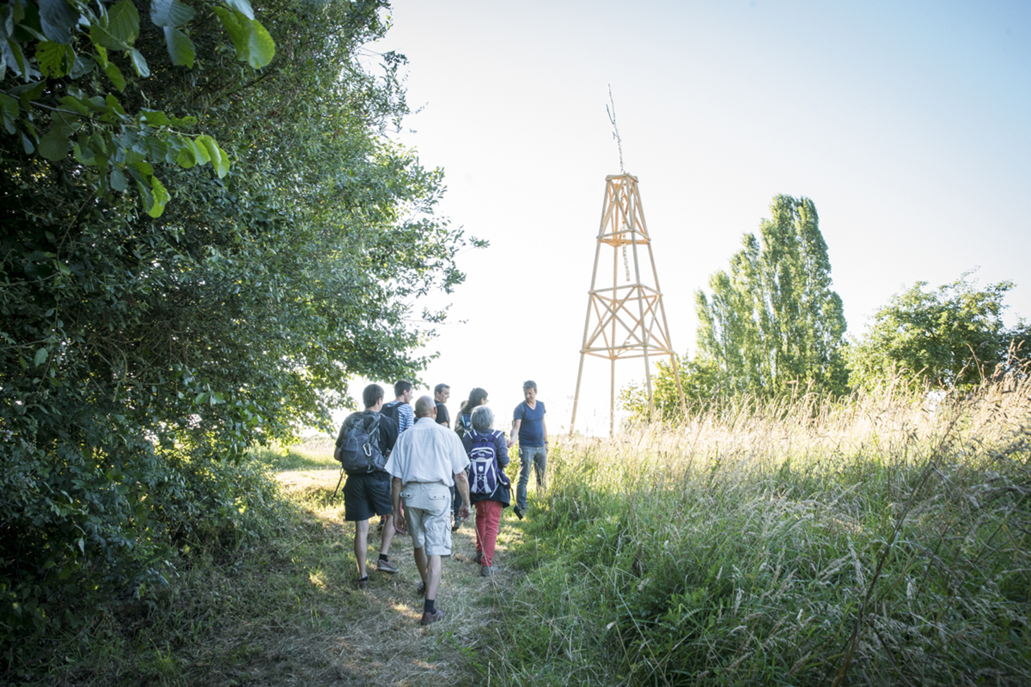 Vue de l'amer, prototype de signalétique © Nicolas Joubard